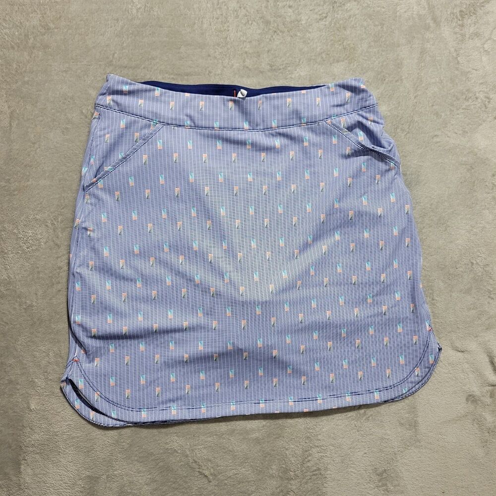 Peter Millar Women's Golf Palm Skorts Blue Sz  M